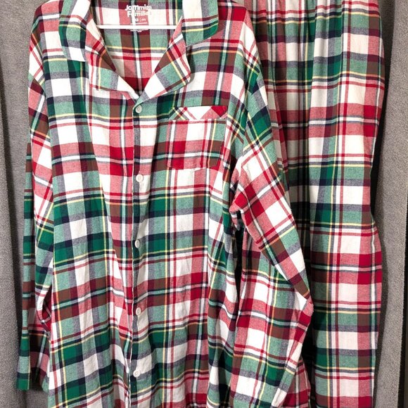 New! Men's Plaid PJ's 3XB - Picture 2 of 3
